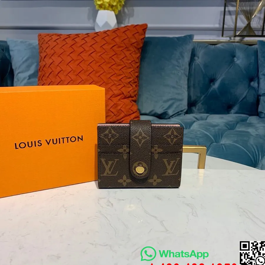 Louis Vuitton Portefeuille Porte-cartes Victorine 12 10cm Toile Monogram Collection Automne/hiver 2019 M66533, Ballerine Rose