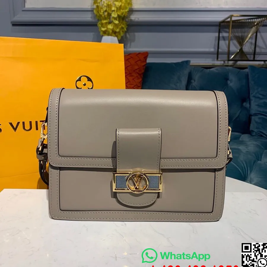 Louis Vuitton Dauphine Lugano Mm Kott 25cm Sile Vasikanahk Kruiis 2020 Kollektsioon M55735, Galet