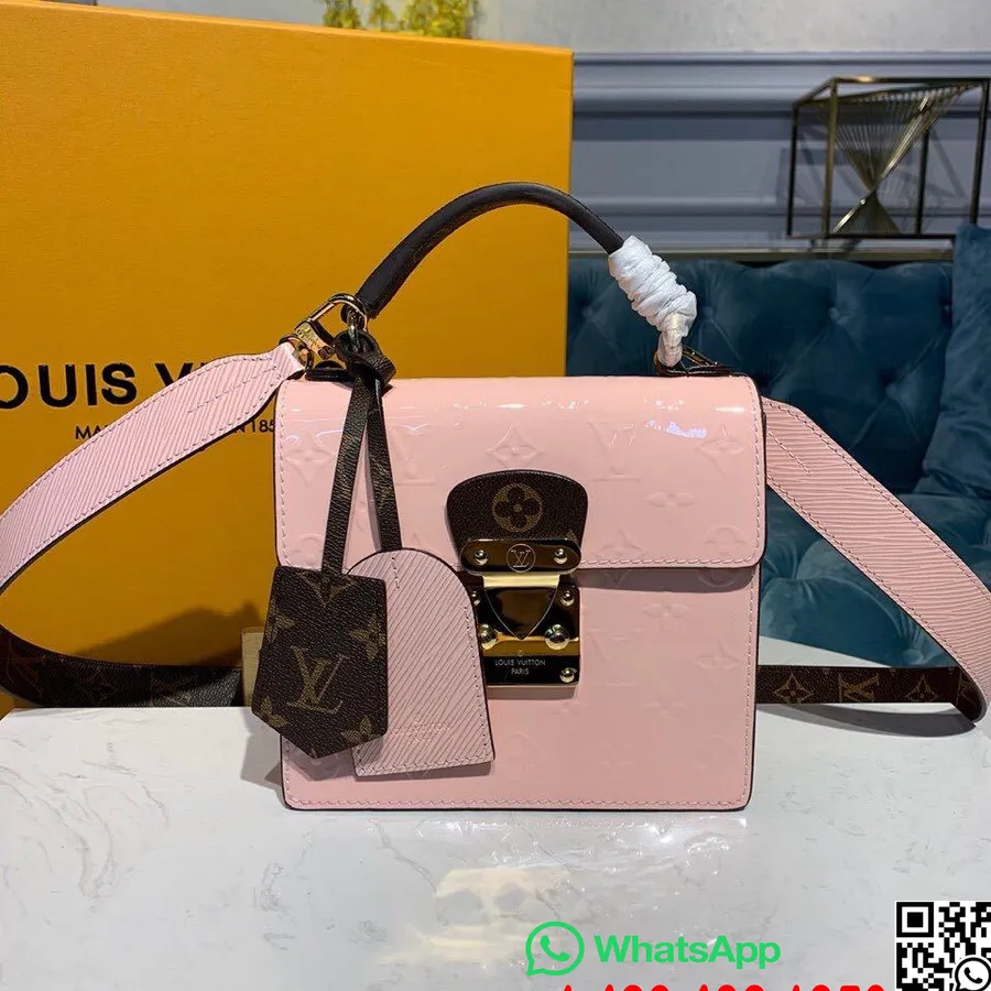 Louis Vuitton Spring Street Bag 20cm Monogram Vernis Canvas Vår/sommer 2019 Kolleksjon M90548, Rose Ballerine