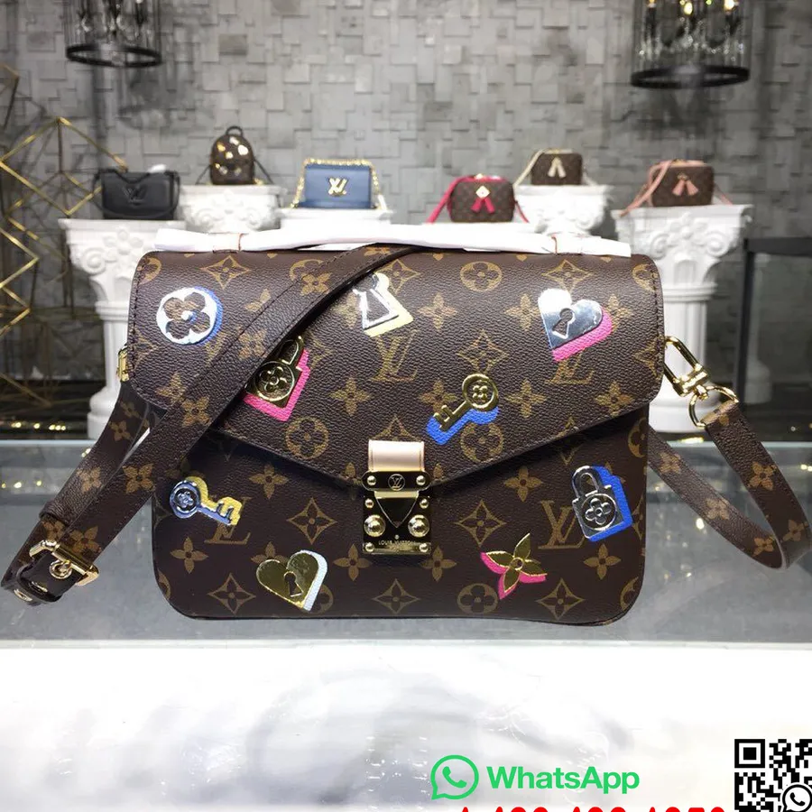 Сумка Louis Vuitton Love Locks Metis Bag Monogram из канвы, коллекция осень/зима 2019 M44366, коричневый