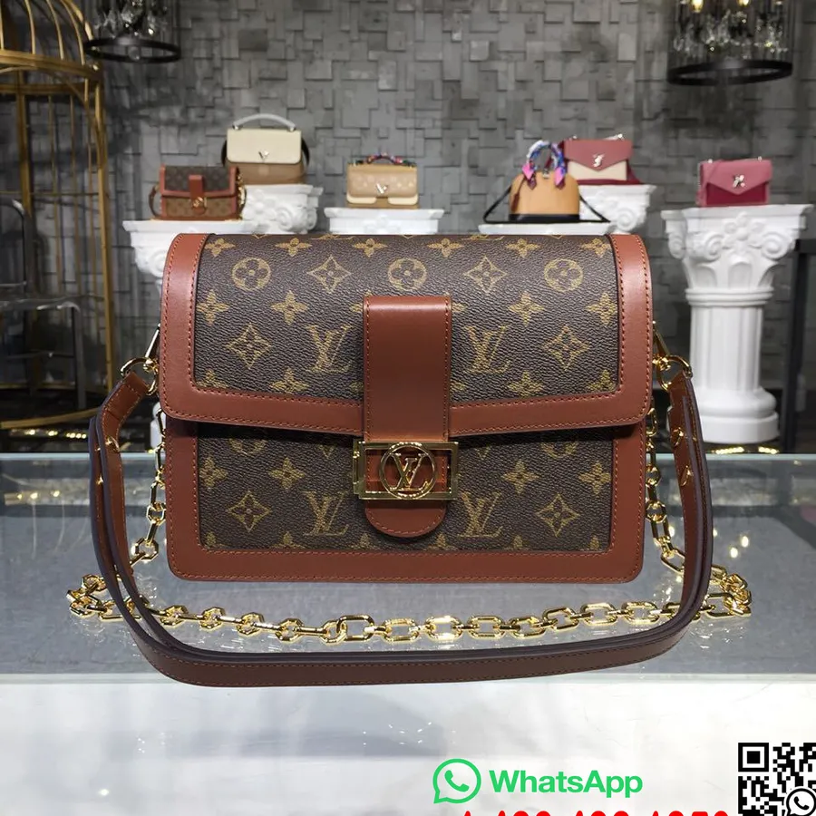 Louis Vuitton Dauphine Veske Monogram Canvas Høst/vinter 2019 Kolleksjon M43599, Brun