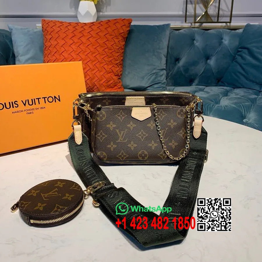 Louis Vuitton Multi Pochette Accessoires Sacs Toile Monogram Collection Automne/hiver 2019 M44813, Kaki