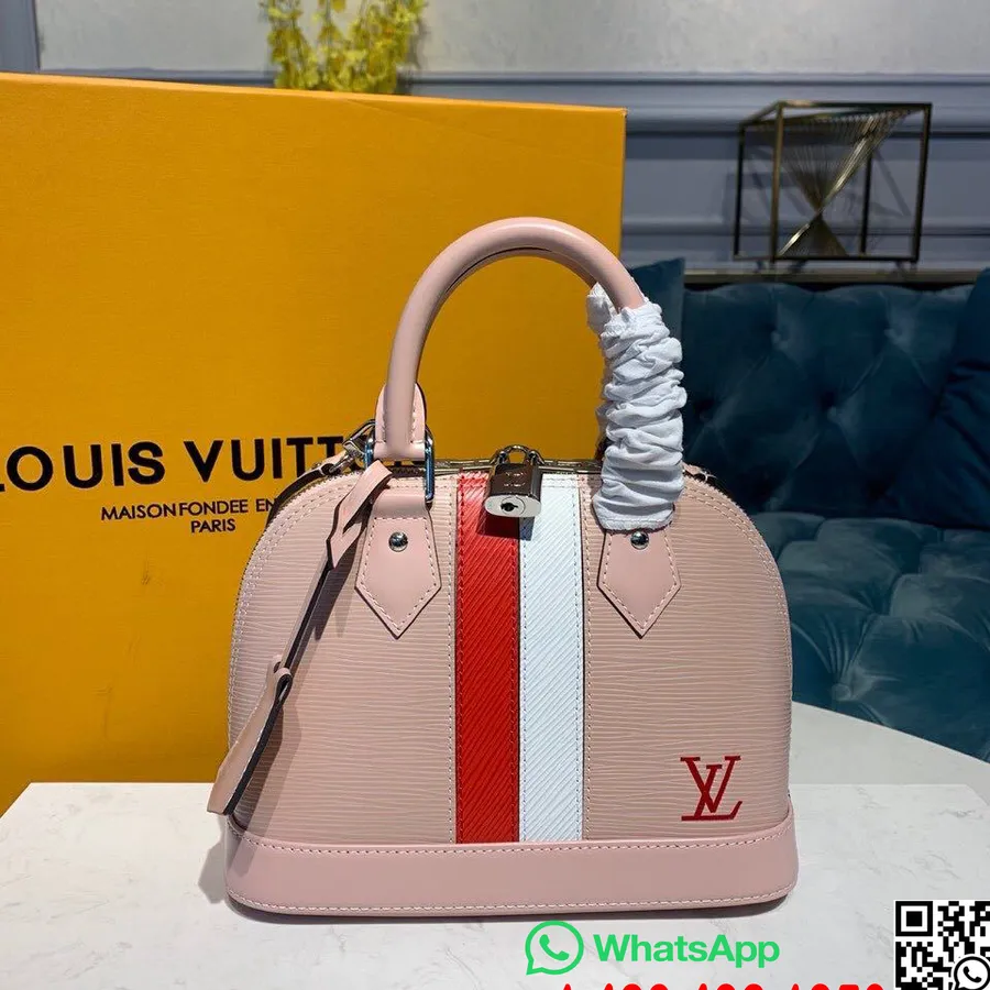 Louis Vuitton Alma Bb Bag Stripe Epi Lona Colección Otoño/invierno 2019 M41327, Bailarina Rosa