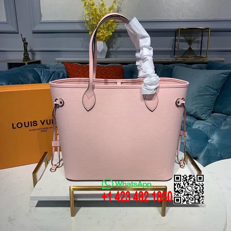 Sac Louis Vuitton Neverfull Mm 32cm Toile épi Collection Printemps/été 2019 M54185, Ballerine Rose