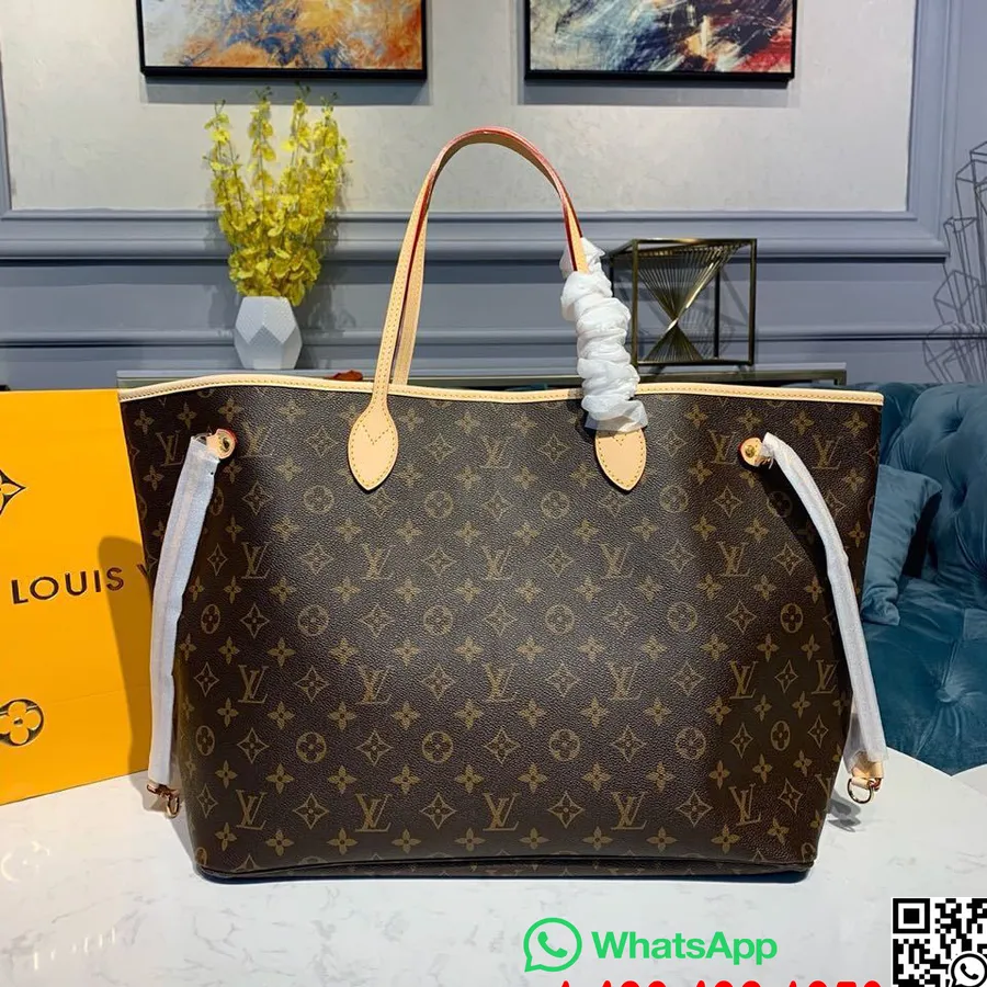 Louis Vuitton Neverfull Gm Väska 40cm Monogram Canvas Höst/vinter 2019 Kollektion M40992, Gul