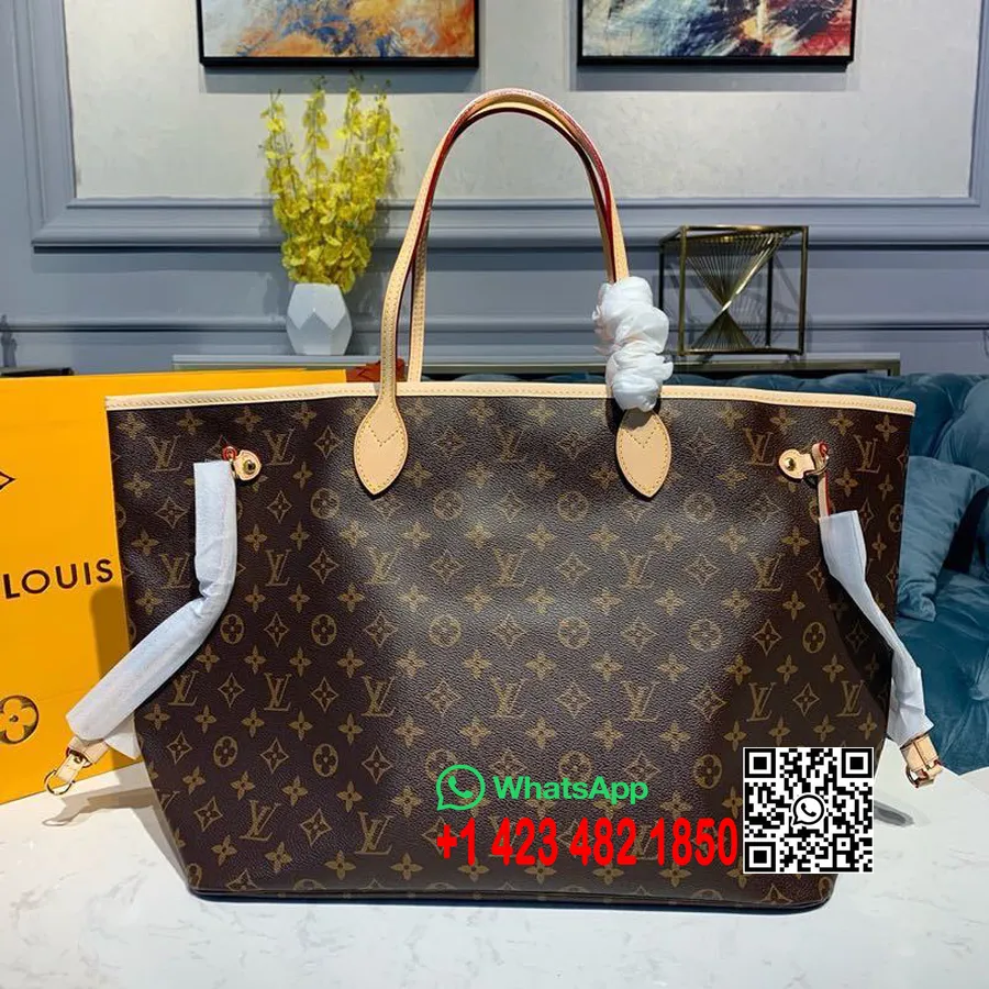 Louis Vuitton Neverfull Gm Väska 40cm Monogram Canvas Höst/vinter 2019 Kollektion M41180, Rose Ballerine