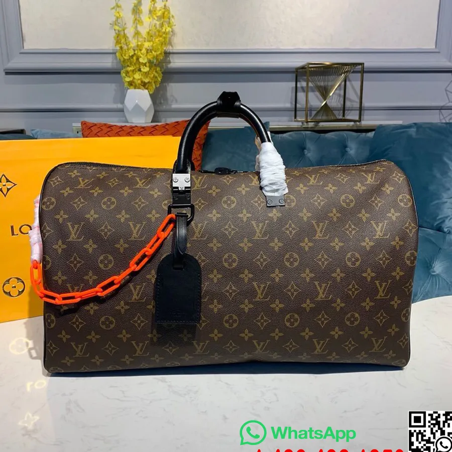 Louis Vuitton Keepall Bandouliere 50cm μονόγραμμα καμβάς φθινόπωρο/χειμώνας 2019 συλλογή M44471, καφέ