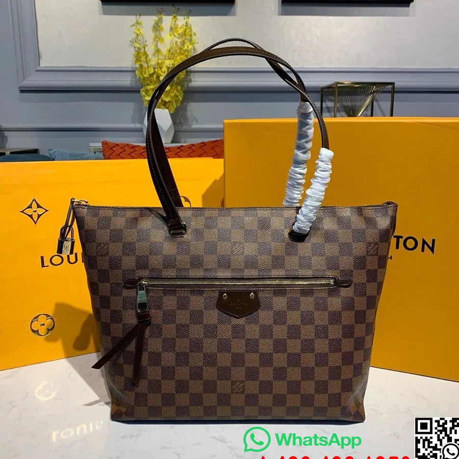 Louis Vuitton Iena Mm Táska 34cm Damier Ebene Vászon őszi/téli 2019 Kollekció N41013, Barna