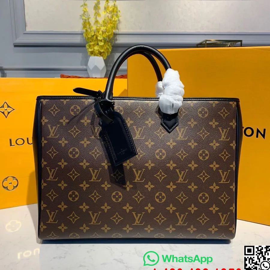 Louis Vuitton Grand Sac Férfi Hordtáska 38cm Monogram Vászon őszi/téli 2019 Kollekció M44733, Barna