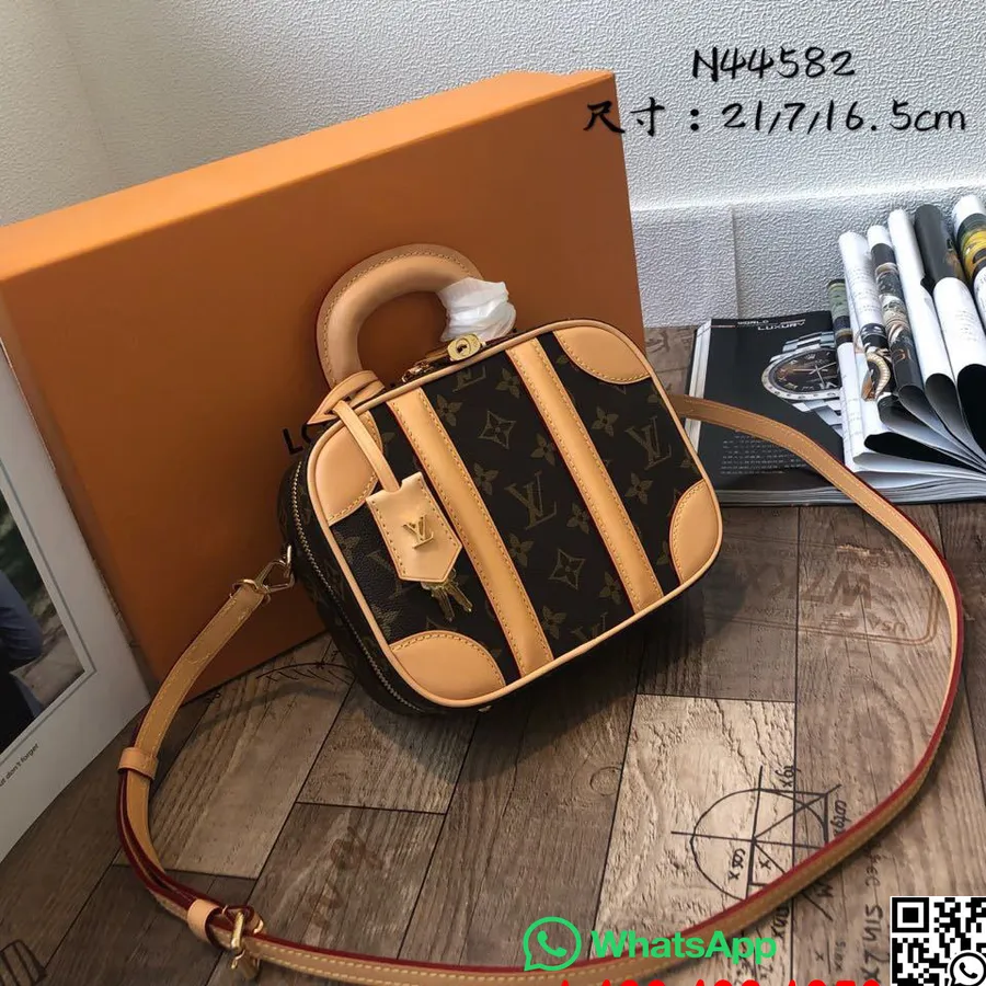 Louis Vuitton Mini Poggyásztáska 26cm Monogram Vászon Nicolas Ghesquiere Tavasz/nyár 2019 Kollekció M44582, Barna