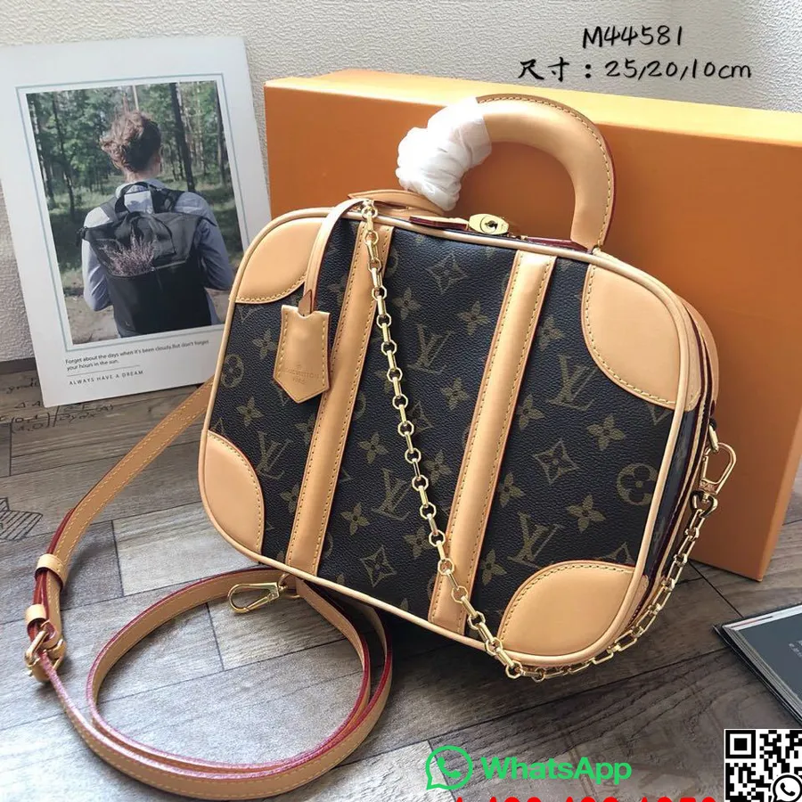 Louis Vuitton Mini Poggyásztáska 26cm Monogram Vászon Nicolas Ghesquiere Tavasz/nyár 2019 Kollekció M44581, Barna