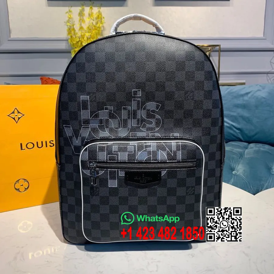 раница Louis Vuitton Josh 42cm Damier Graphite Canvas колекция пролет/лято 2019 M41473, черна