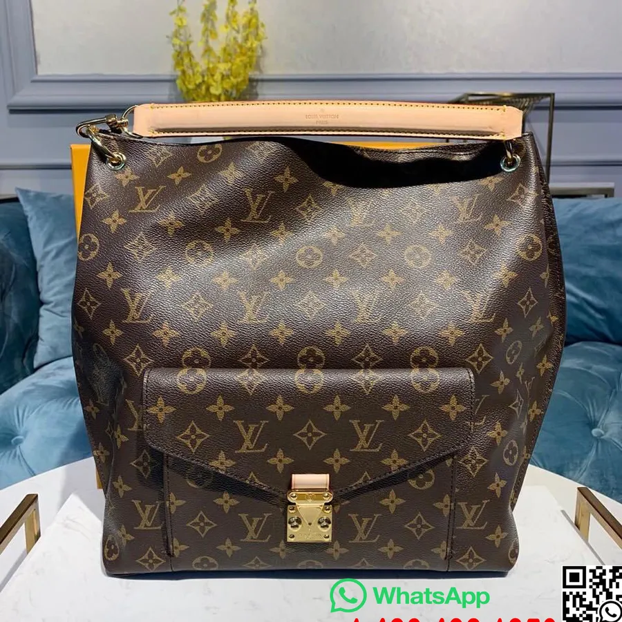 Louis Vuitton Metis Tote Bag 34cm Monogram Kanvas Koleksi Musim Semi/musim Panas 2019 M40781, Coklat