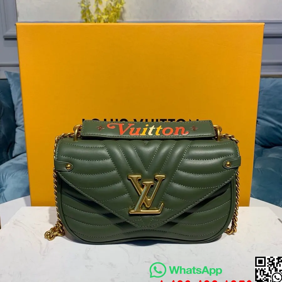 Louis Vuitton New Wave Taška Na Retiazku Mm Prešívaná Teľacia Koža Kolekcia Jeseň/zima 2019 M51946, Khaki