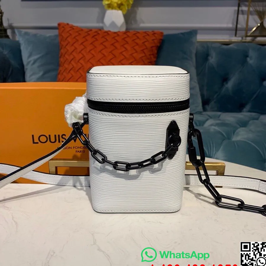 Louis Vuitton Crossbody 12cm Taška Epi Canvas Kolekcia Jeseň/zima 2019 M61112, Biela/čierna