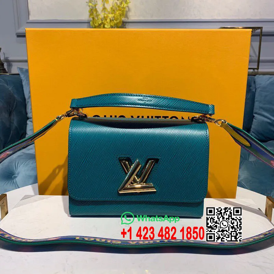 Louis Vuitton Twist Mm Bag Epi Canvas Colección Otoño/invierno 2019 M50282, Turquesa/azul