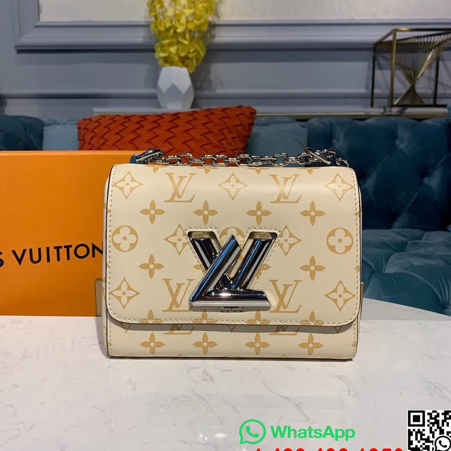 Louis Vuitton Twist Pm 18cm Monogram Plátno Kolekcia Jar/leto 2019 M53801, Béžová