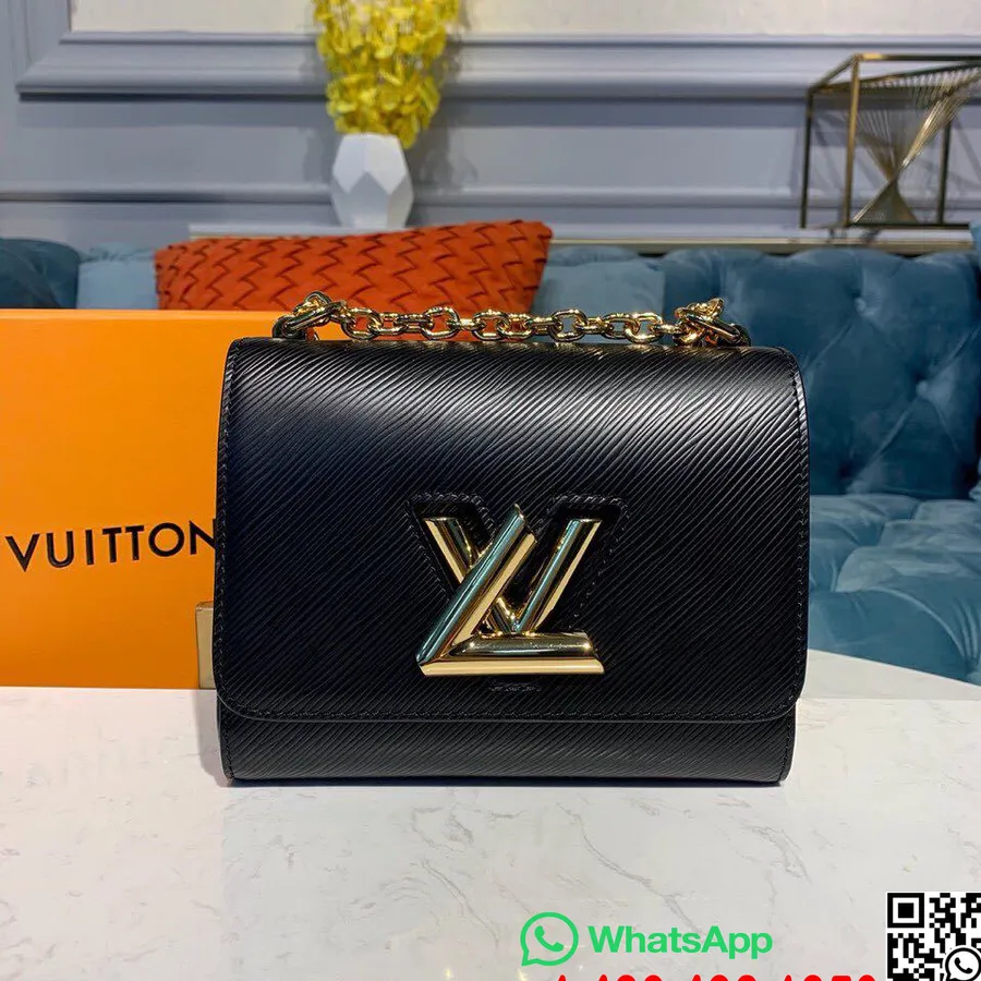 Louis Vuitton Twist Pm 18cm Epi Plátno Kolekcia Jar/leto 2019 M54805, čierna Ghw