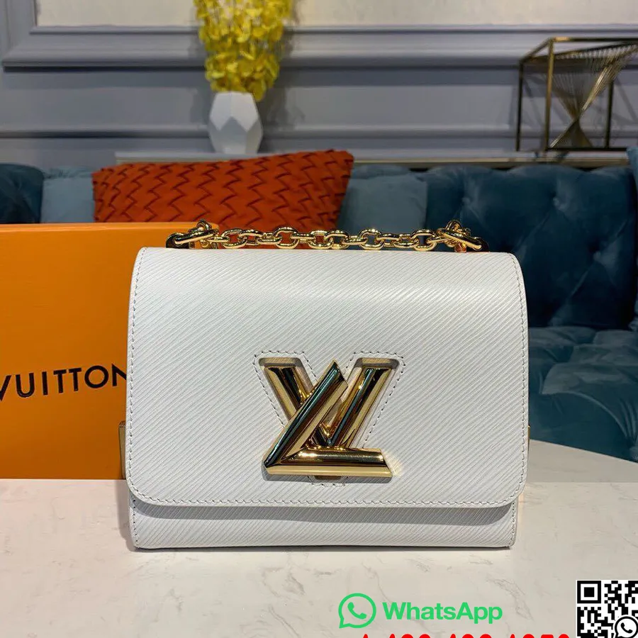 Louis Vuitton Twist Pm 18cm Epi Plátno Kolekcia Jar/leto 2019 M54805, Biela