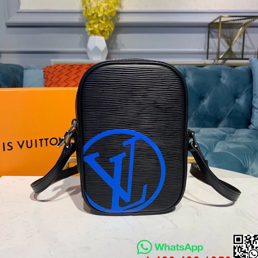 Louis Vuitton Danube Pm 20cm Epi Lerret Vår/sommer 2019 Kolleksjon M55120, Blå