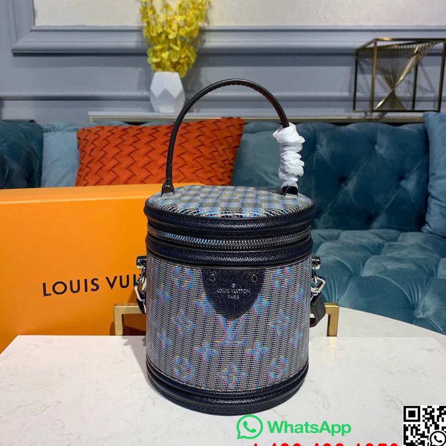 Louis Vuitton Cannes Skjønnhetsveske Veske Monogram Omvendt Lerret Vår/sommer 2019 Kolleksjon M55457, Blå