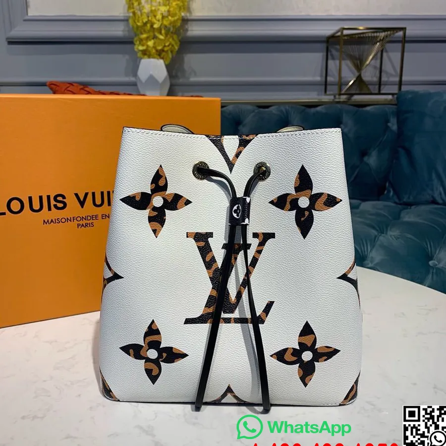 Louis Vuitton Neonoe Táska 26 Cm-es Monogram Dzsungel Vászon 2019 Tavaszi/nyári Kollekció M44679, Elefántcsont