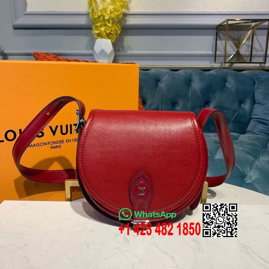 Louis Vuitton Tambourin Válltáska 18cm Sima Borjúbőr Tavaszi/nyári 2019 Kollekció M55506, Rouge