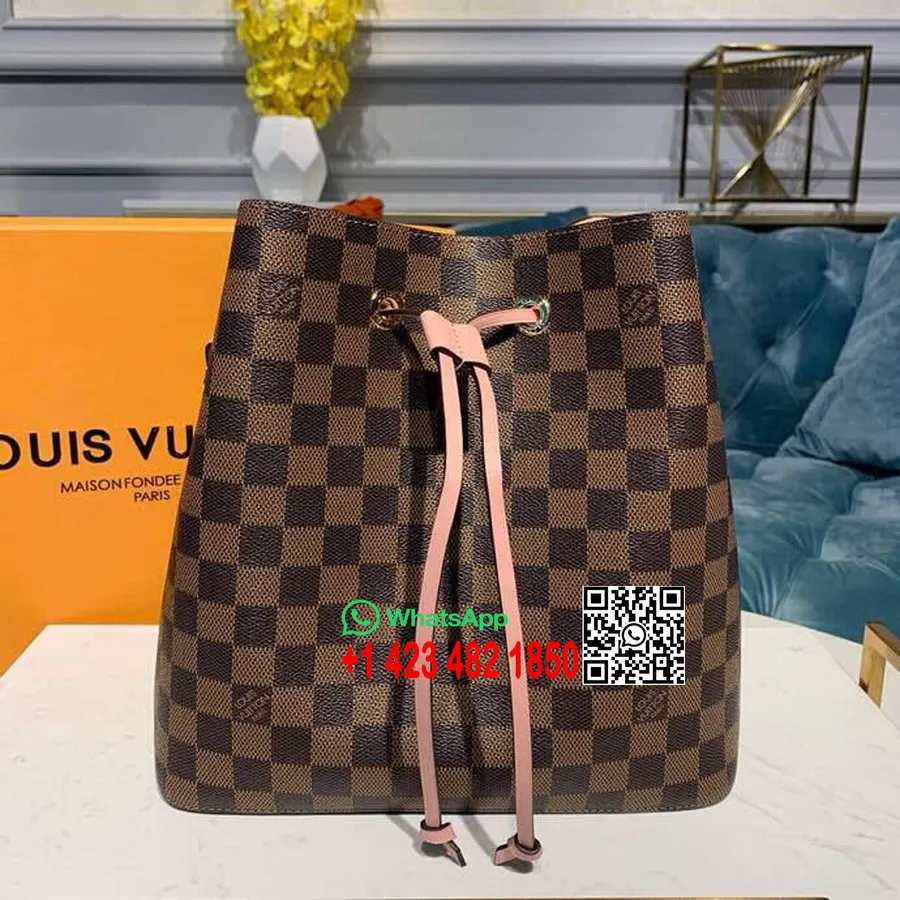 Louis Vuitton Neonoe Bb Bucket Bag 26cm Damier Ebene Canvas Vår/sommer 2019 Kolleksjon N40198, Venus