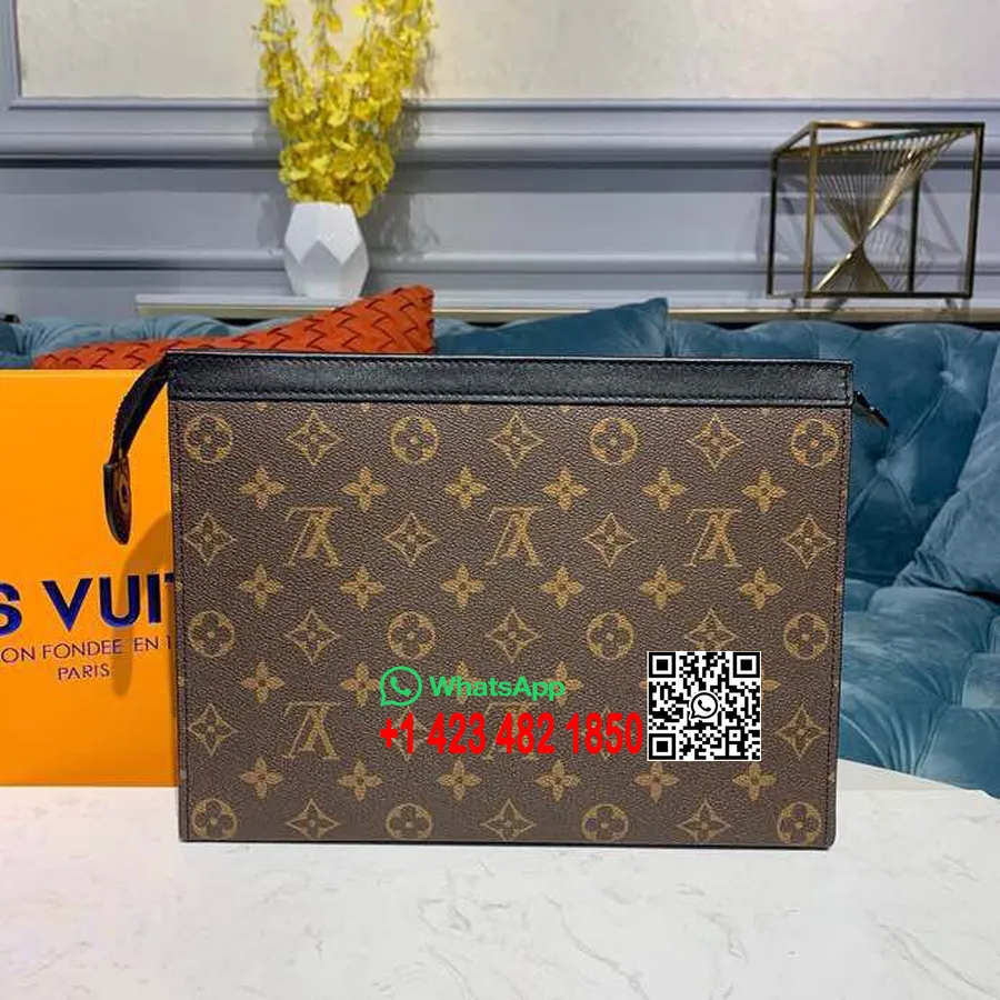 Louis Vuitton Pochette Voyage 28 Cm Platno Z Monogramom Kolekcija Pomlad/poletje 2019 M47543, Rjava