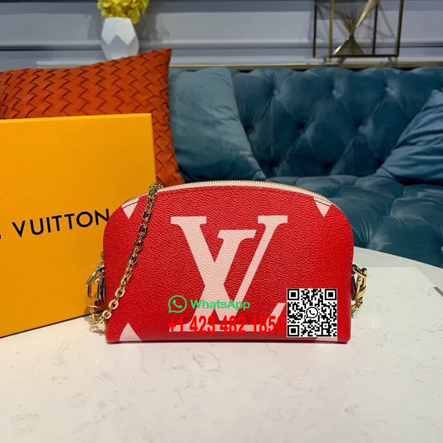 Louis Vuitton Pochette Cosmetique Xl 18cm Monogram Geant Canvas İlkbahar/Yaz 2019 Koleksiyonu M67694, Allık