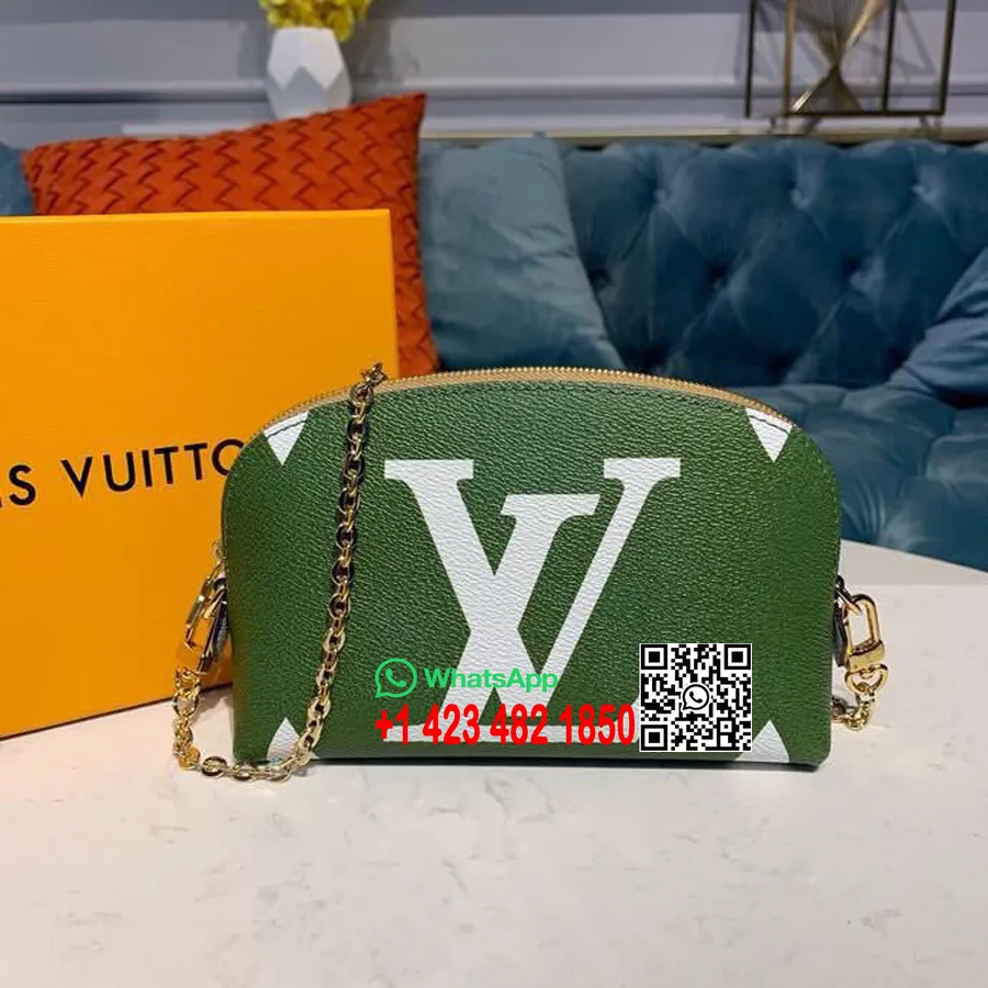 Louis Vuitton Poşet Kozmetik Xl 18cm Monogram Geant Canvas İlkbahar/Yaz 2019 Koleksiyonu M67693, Haki