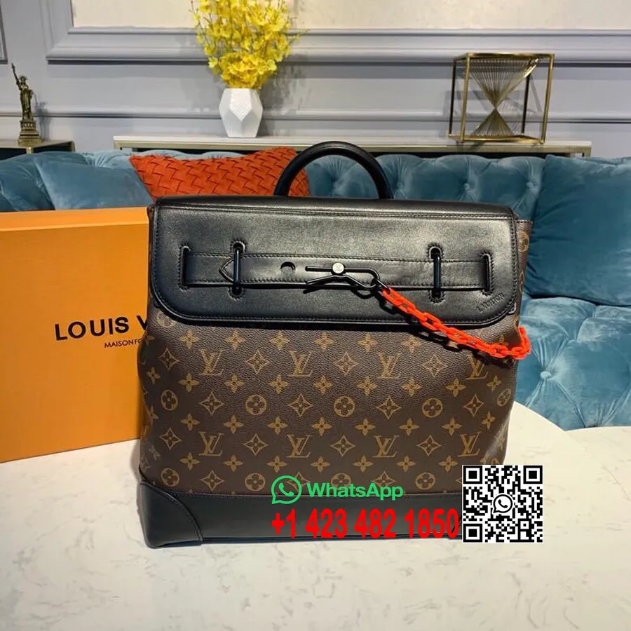 Louis Vuitton Steamer Pm Soma 36cm Monogramma Audekls Pavasara/vasaras 2019 Kolekcija M44473, Brūna