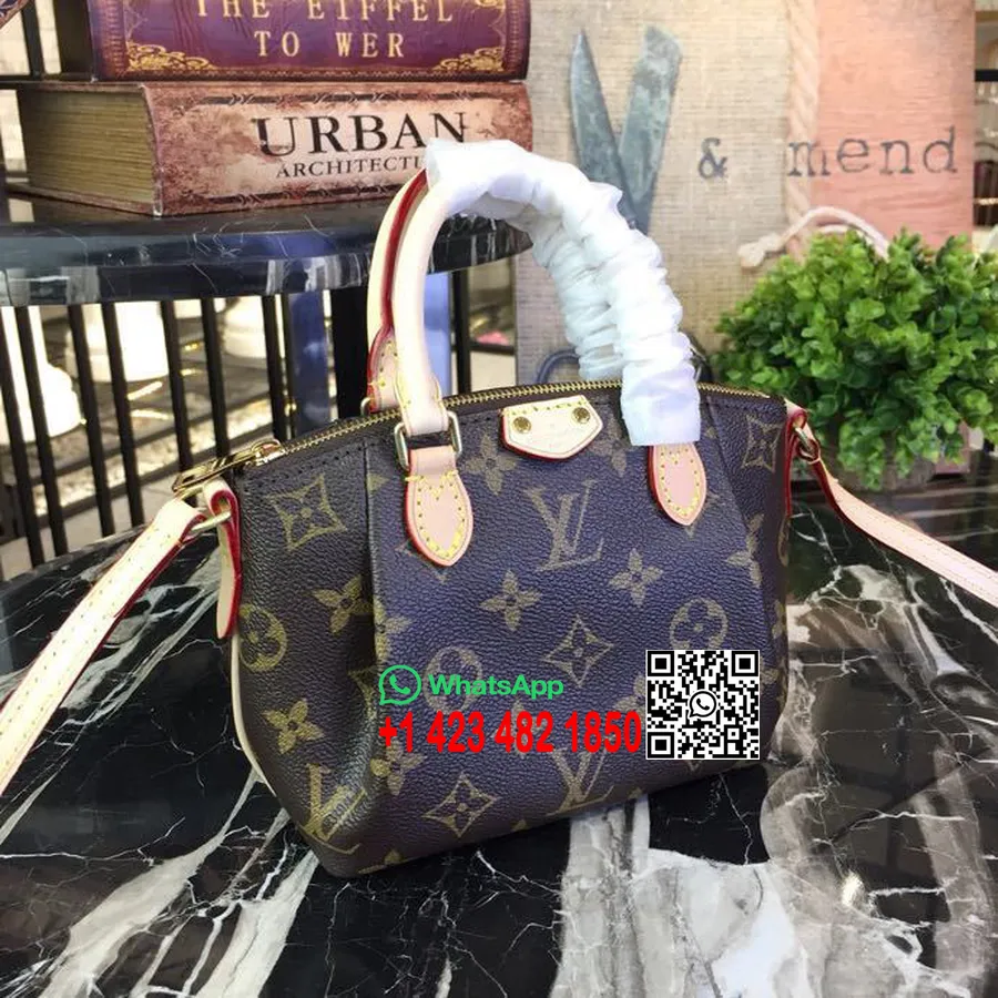 Tas Louis Vuitton Nano Turenne 16cm Kanvas Monogram Koleksi Musim Semi/musim Panas 2019 M61253, Coklat