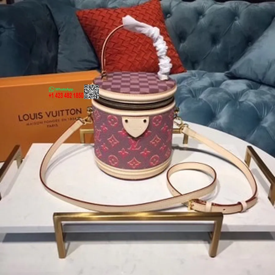 Louis Vuitton Cannes Skjønnhetsveske Veske Monogram Poptrykk Lerret Vår/sommer 2019 Kolleksjon M43986, Rød