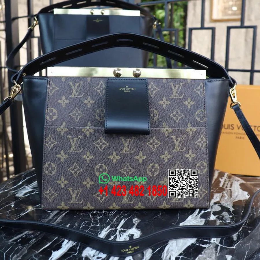 Louis Vuitton City Keretes Táska 28cm Monogram Vászon Tavasz/nyár 2019 Kollekció M52240, Barna/fekete