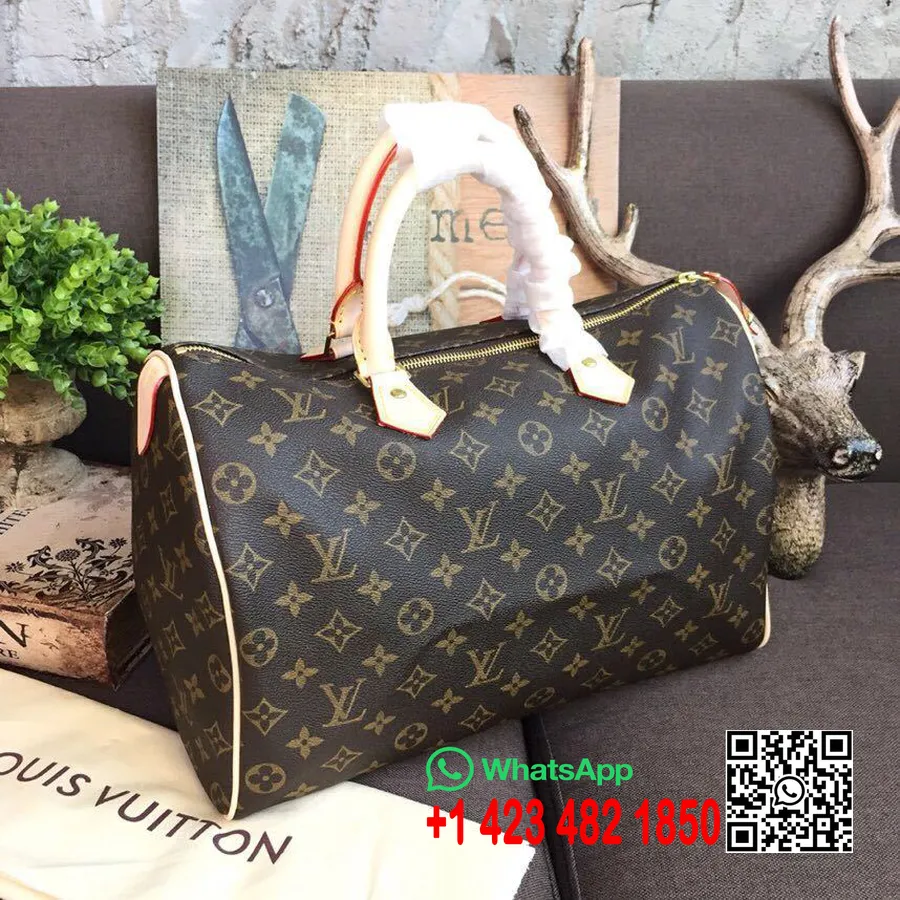 Louis Vuitton Kiirkott 35cm Monogramm Lõuend Kevad/suvi 2019 Kollektsioon M41107, Pruun