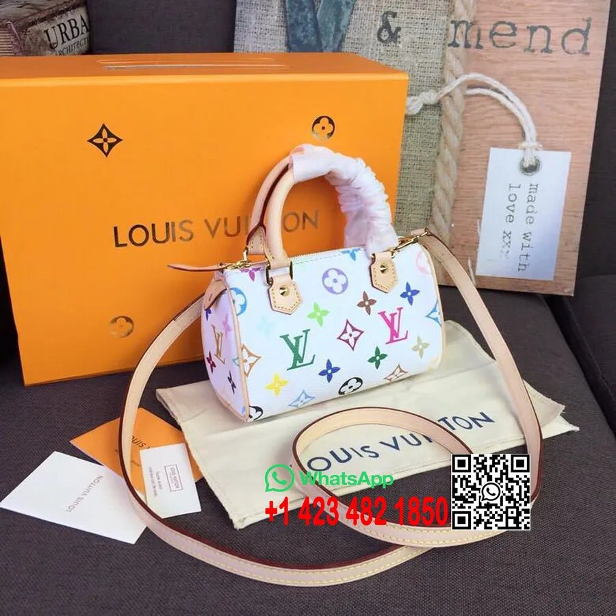 Louis Vuitton Kiire Nanokott 16cm Monogramm Lõuend Kevad/suvi 2019 Kollektsioon M92645, Valge