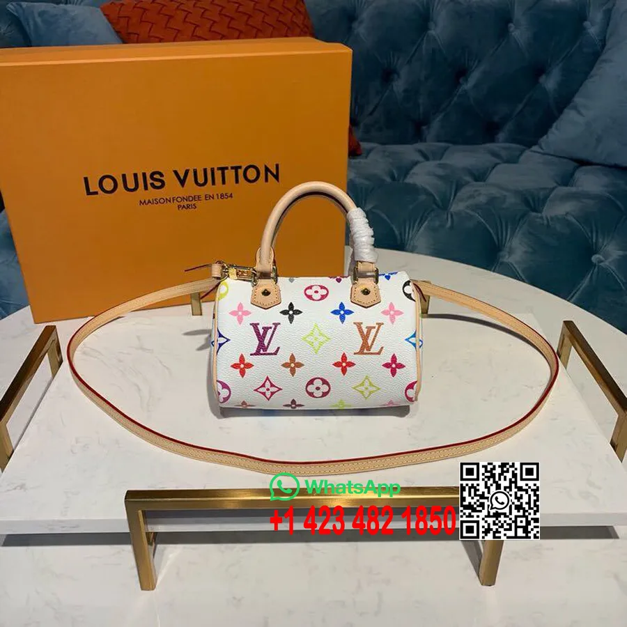 Louis Vuitton Nano Kiire Kott 16cm Monogramm Lõuend Kevad/suvi 2019 Kollektsioon M92645, Valge