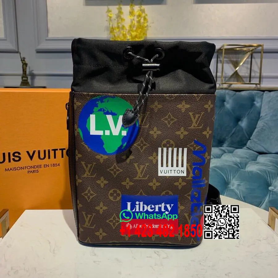 Louis Vuitton Kreide-Schultertasche, 24 Cm, Monogramm-Leinwand, Frühjahr/Sommer-Kollektion 2019, M44625, Kastanienbraun