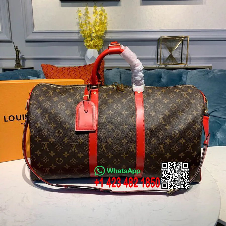 Louis Vuitton Keepall 50cm Toile Monogram Collection Printemps/été 2019 M41416, Rouge