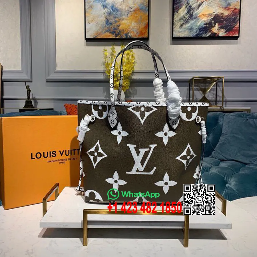 Louis Vuitton Neverfull Mm 32cm Toile Géante Monogramme Collection Printemps/été 2019 M44568, Kaki