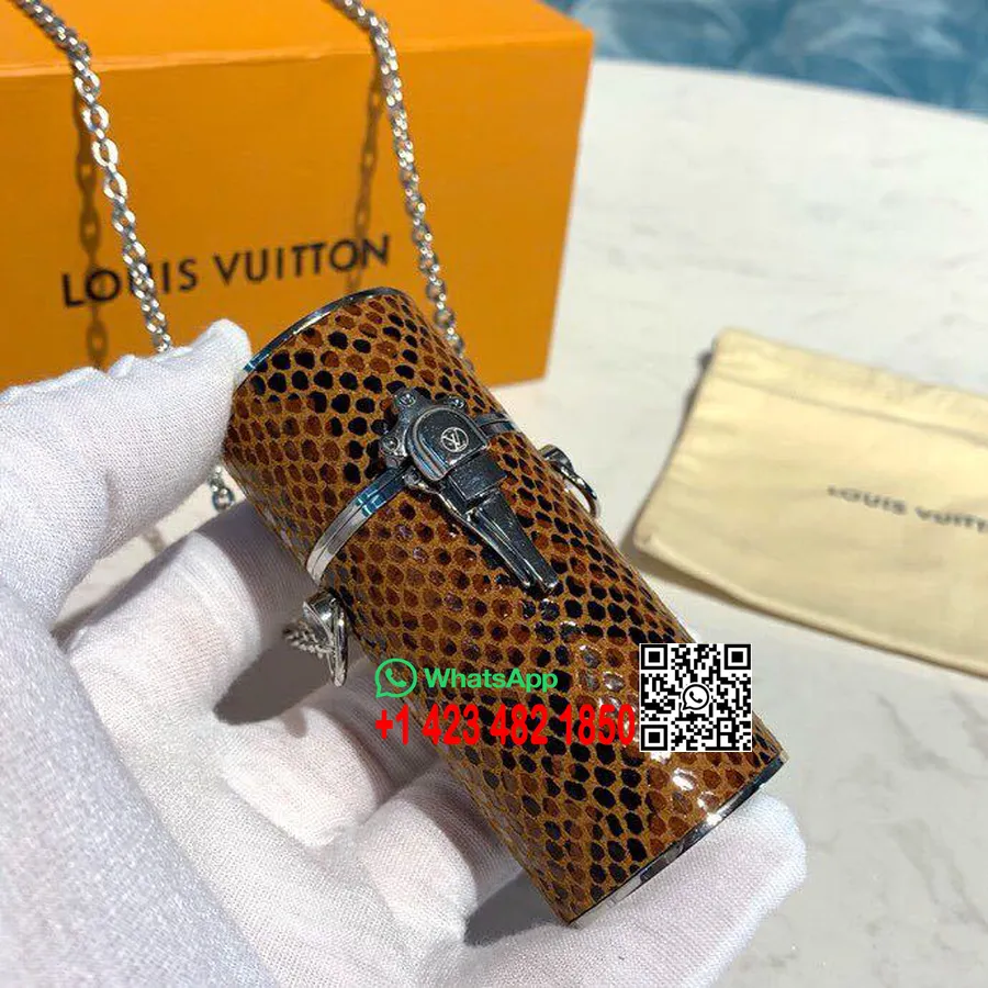 Louis Vuitton Taštička Na Rúž 8cm Jašterica Koža Kolekcia Jar/leto 2019 Mp2407, Opálená