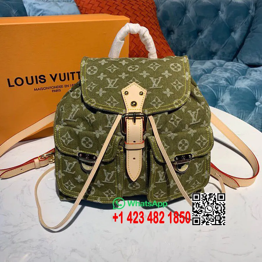 Louis Vuitton Hátizsák 30cm Monogram Farmer Vászon Tavasz/nyár 2019 Kollekció M44460, Zöld