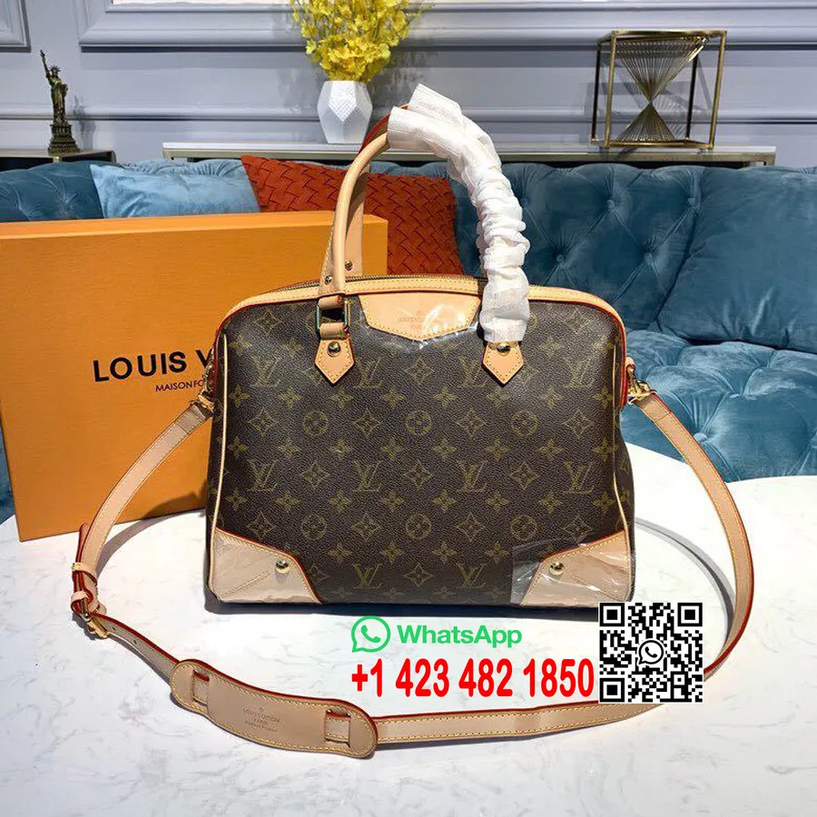 Louis Vuitton Retro Taška 33cm Monogram Plátno Kolekce Jaro/léto 2019 M40325, Hnědá