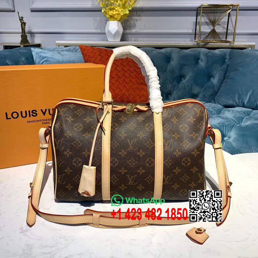 Louis Vuitton Sofia Coppola Sc Sportovní Taška 35cm Monogram Plátno Kolekce Jaro/léto 2019 M42426, Hnědá