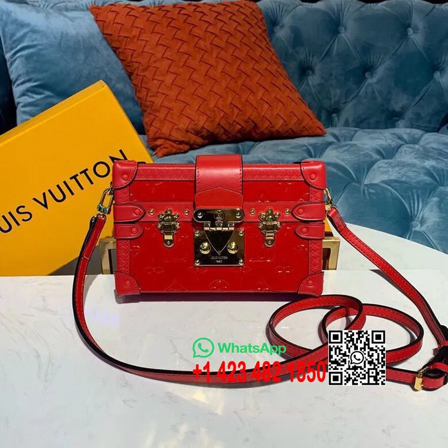 Louis Vuitton Petite Malle Taška 20cm Monogram Vernis Plátno Kolekce Jaro/léto 2019 M54181, Rouge