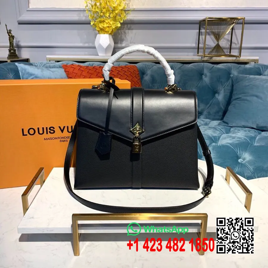 Louis Vuitton Rose Des Vents τσάντα Mm 30cm λεία/κοκκία δέρμα μοσχαριού συλλογή άνοιξη/καλοκαίρι 2019 M53816, μαύρο