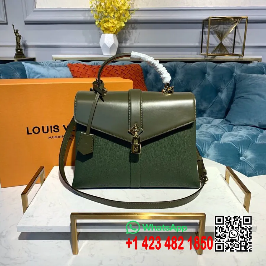 Louis Vuitton Rose Des Vents Mm Torba 30 Cm Glatka/zrnasta Teleća Koža Kolekcija Proljeće/ljeto 2019. M53819, Kaki