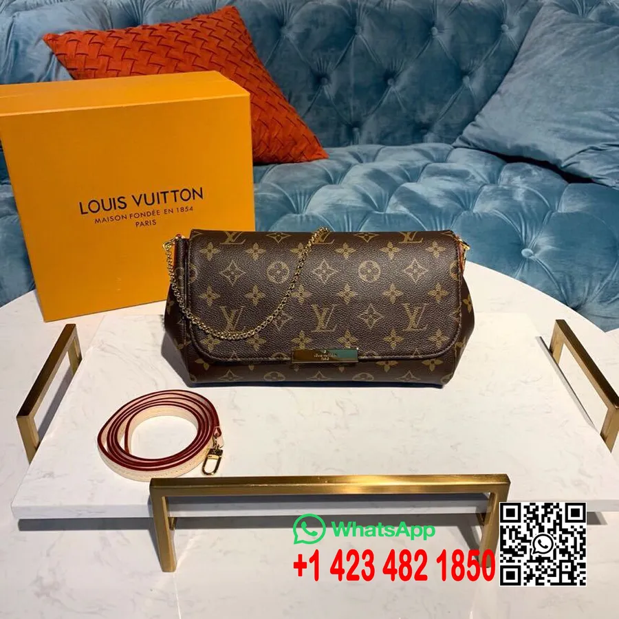 Louis Vuitton Obľúbená Mm Taška 26cm Monogram Plátno Kolekcia Jar/leto 2019 M40718, Hnedá