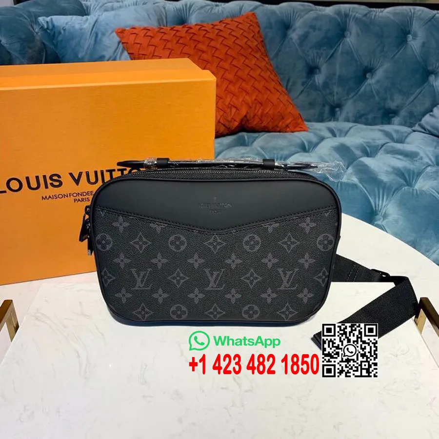 Louis Vuitton Explorer Bumbag 25cm Monogram Eclipse Canvas Spring/Summer 2019 Collection M42906, Black